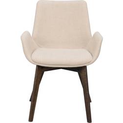Rowico Home Drimsdale beige stof/ben Køkkenstol 2stk