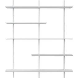 Tenzo Bridge White Wall Shelf 162cm