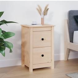 vidaXL Madera Maciza De Pino 40 x 35 x 61,5 cm Mesita de noche