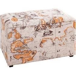 Coffre De Rangement Tissu Textile - Multicolore