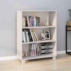 vidaXL HAMAR Madera Maciza Pino Blanca 85x35x112 cm Estantería de libros