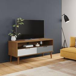 vidaXL Bajo Molde 106x40x49 cm Natural Mueble de TV