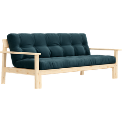 Karup Design Unwind Sleeping Couch Natural Wood Pale Blue Sofa
