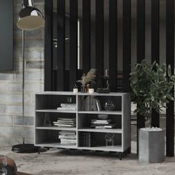 vidaXL Grey Sonoma 103.5x35x70 Engineered Sideboard