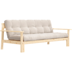 Unwind Couch Natural Wood Ivory Sofa