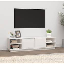 vidaXL 156x40x40 massivt fyrretræ TV-bord