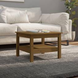 vidaXL honungsbrun 55x55x40 furu Soffbord