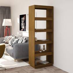 vidaXL Raumteiler Honigbraun 60 x 35 x 167 Bücherregal