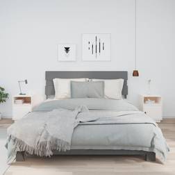 vidaXL 2 st Sängbord