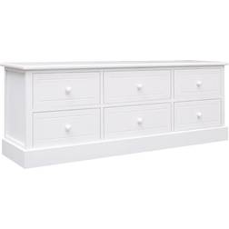 vidaXL Cabinet White TV Bench