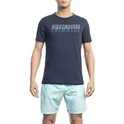 Bikkembergs Tryckt Frontlogo T-shirt - Blå