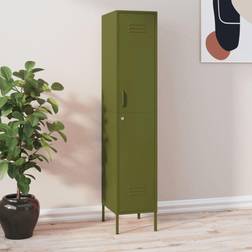 vidaXL 13.8" 18.1" Locker Olive Storage Cabinet