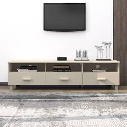 vidaXL Porta Marrone 158x40x40 cm In Legno Massello di Pino Mobile TV