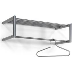 Spinder Design Wandgarderobe Smooth Stahlrohr Vernickelt Hutablage