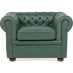 Beliani Tufted Faux Armchair