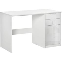 Homcom High Gloss Computer White Writing Desk 60x120cm