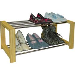 Watsons on the Web Techstyle Sleek Solid Pine Shoe Rack