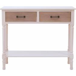 Premier Housewares Heritage White Console Table 33x90cm