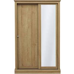 LPD Furniture Door Sliding Mirrored Armoire 114x182cm