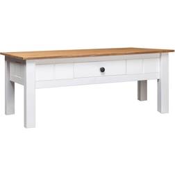 vidaXL vit massiv furu Soffbord