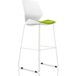 Dynamic Florence White Frame High Bar Stool