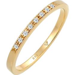 Elli Diamore damring bandring 585 gult guld diamant (0,08 ct) vit briljant slipning Gult guld, (16.6) colore: Vit, cod. 0602142114_52