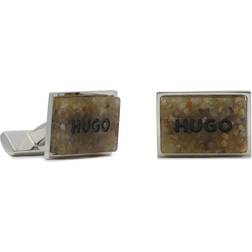 HUGO BOSS Boutons de manchettes E-Stone 50476912 Argent