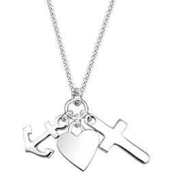 Elli 925 sterlingsilver Xilion slipat halsband med längd