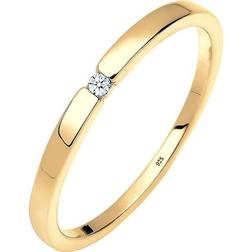 Elli Diamore dam solros förlovningsring 925 sterlingsilver med briljant slipning diamant 0601532318 silver, colore: Guld, cod. 0601532318_56