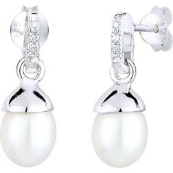 Elli Precious Freshwater Cultured Pearl Earrings - Sterling Silver