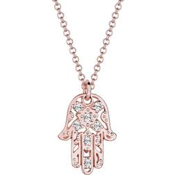 Elli Halsband Hamsa hand kristaller 925 sterlingsilver, 45, övrigt, Kristall