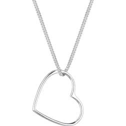 Elli Heart Pendant Necklace - Silver