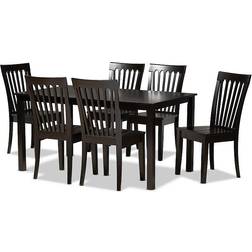 Baxton Studio 7pc Erion Dining Set