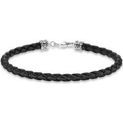 Thomas Sabo Läderarmband svart