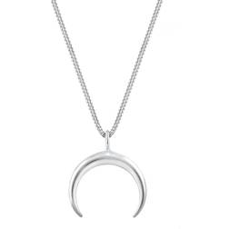 Elli Necklace Women Crescent Moon Pendant Trend - 925 Sterling Silver