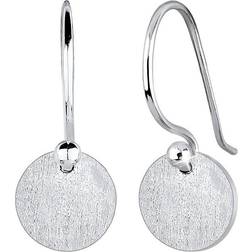 Elli dam äkta smycke örhängen cirkel geo trend basic matt 925 sterlingsilver silver, colore: silver, cod. 0304242117