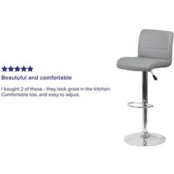 Flash Furniture Padded Adjustable Bar Stool