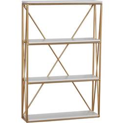 Litton Lane Deco 79 Wood 4 Wall Shelf