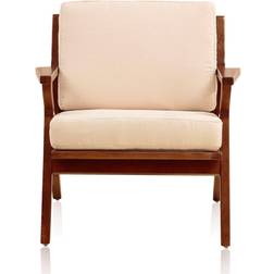 Manhattan Comfort Martelle Cream Kitchen Chair