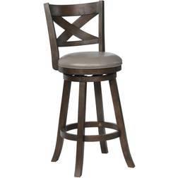 Benjara Curved Bar Stool