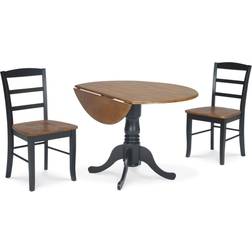 International Concepts 42" Dual Drop Leaf Dining Set