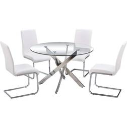 Best Master Furniture Alison 5-Pieces Modern Dinette Dining Set