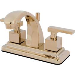 Kingston Brass KS4642QLL 4 in Centerset Bathroom Faucet Polished Bra
