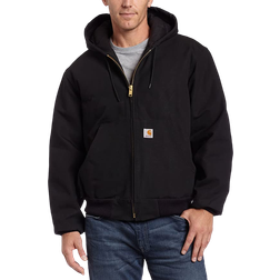 Carhartt Men's Quilted Flannel Lined Duck Jacket - Black