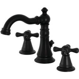 Kingston Brass Fauceture FSC1970AAX American Classic 8 in Widespread Bathroom Faucet Matte Black Black