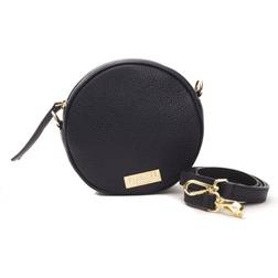 Pompei Donatella Gray Leather Crossbody Bag