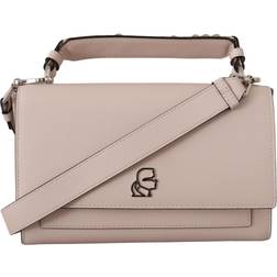 Karl Lagerfeld Light Pink Leather Shoulder Women's Bag