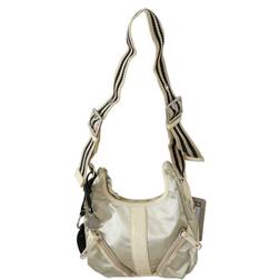 Wayfarer White Shoulder Crossbody Sling Fabric Women's Purse