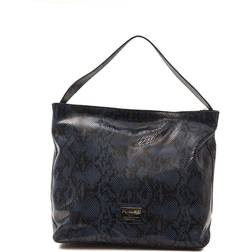 Pompei Donatella Blue Leather Shoulder Women's Bag