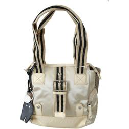 Wayfarer Beige Handbag Shoulder Tote Fabric Women's Purse